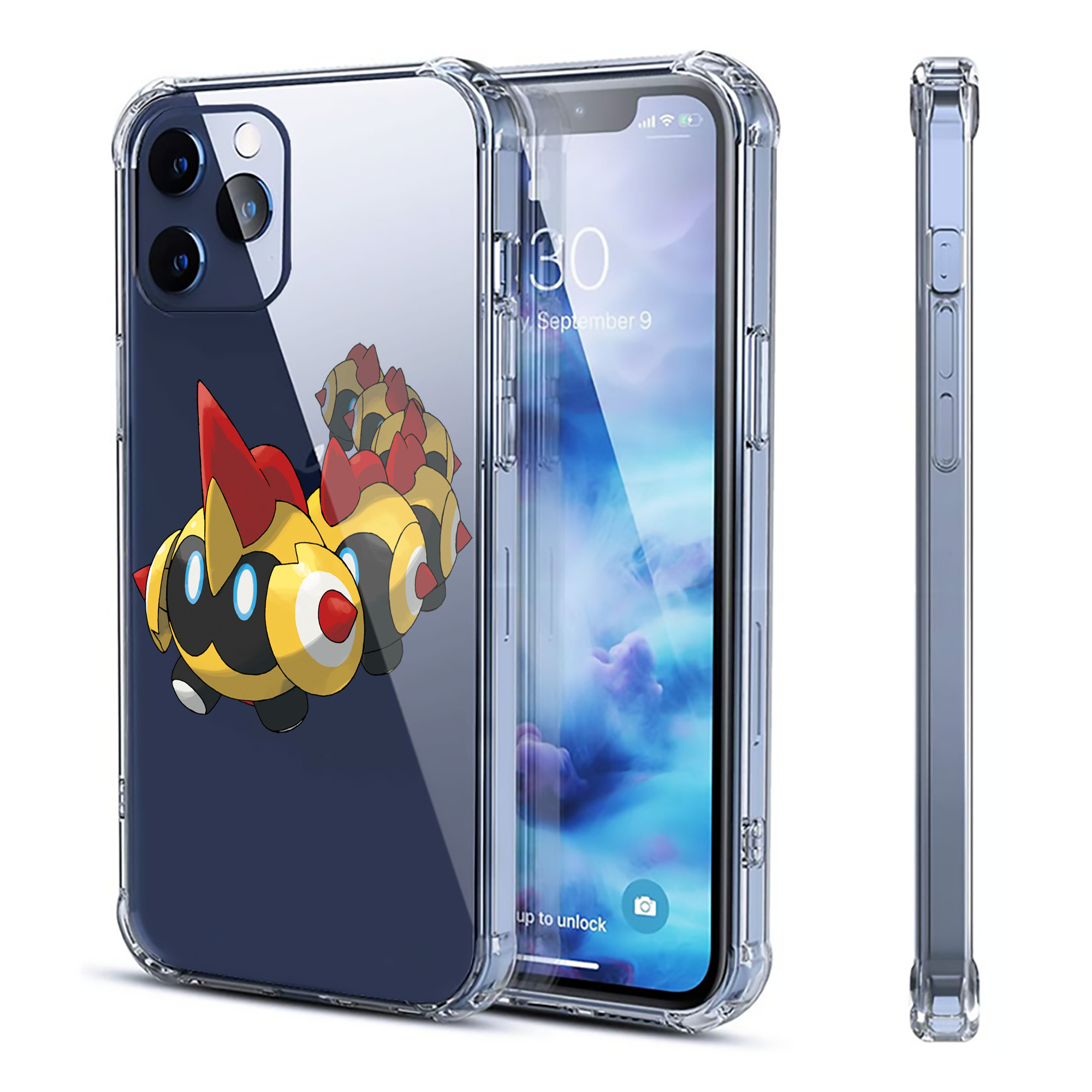 （画像用） ポケットモンスター Pokémon 【iPhone 12シリーズ対応】透明スマホケース（クリアソフトケース）